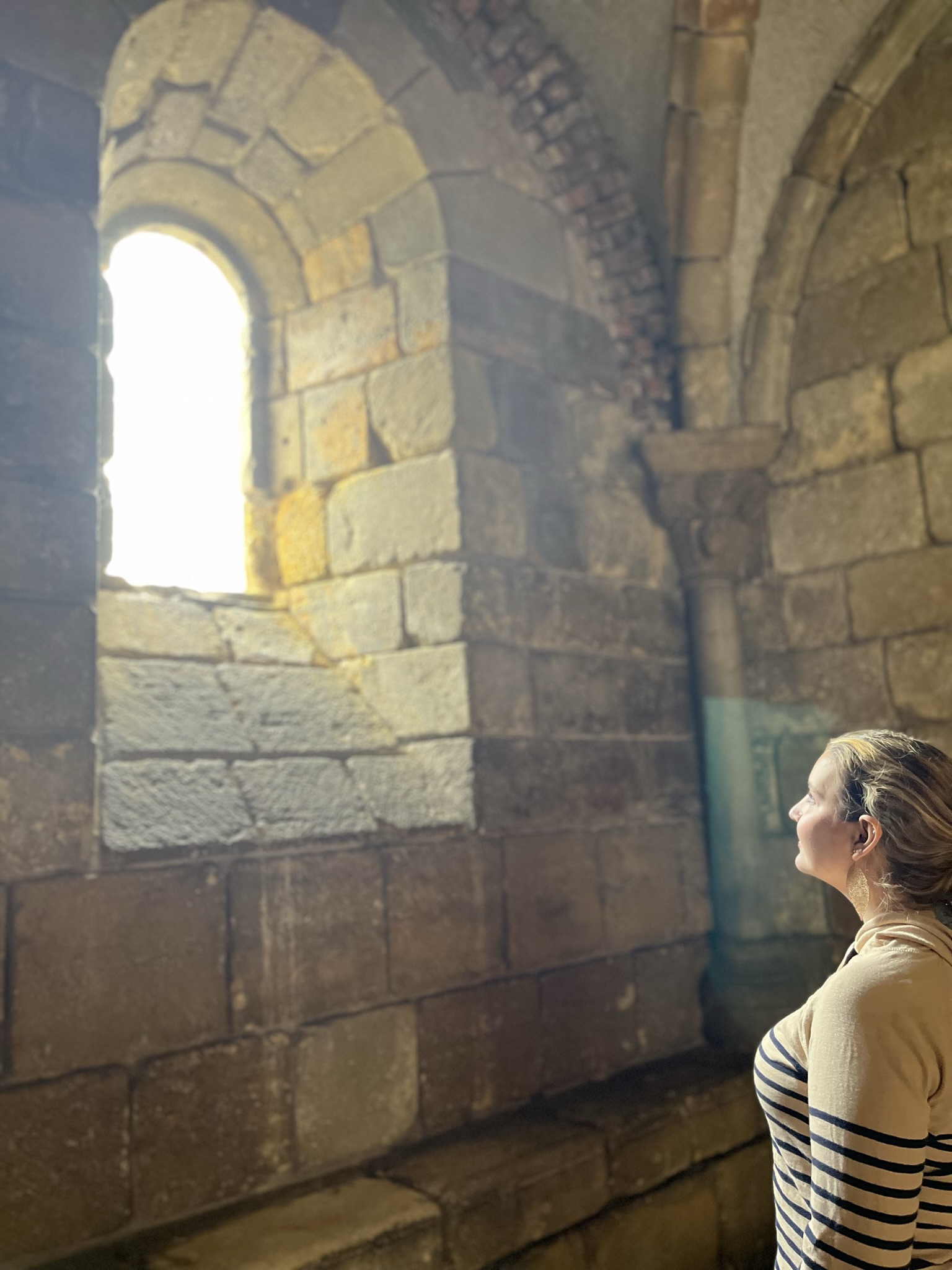 Sheila at the Cloisters